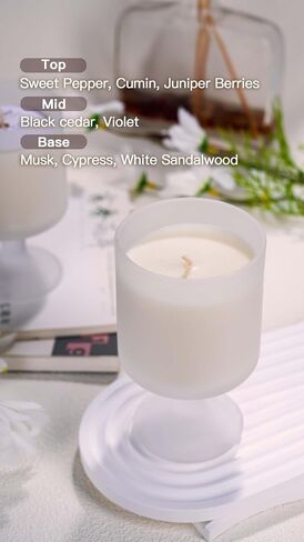 Scented Candles | Natural Soy Candle | Creative and Exquisite Glass Cup Aromatherapy Candle Decoration | 30 Hour Burn Time | 6oz | Fall Gifts for Women Men in Saudi Arabia