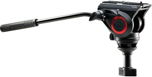 Manfrotto MVH500AH,755CX3 Lightweight Fluid Video System with Carbon Fiber Legs (Black) in Kuwait