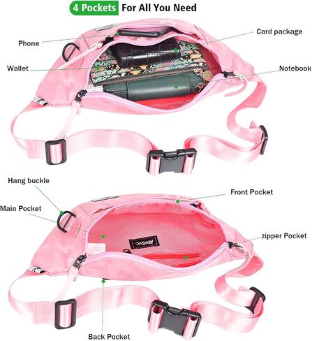 Fashion Fanny Pack Crossbody Bumbag,Waterproof Waist Packs,Fashion Fanny Pack for girls boy,Waist Bags for Women Men,Chest Bag Phone Purse,for Travel,Hiking,Cycling,Running PartyrGreen) in Saudi Arabia
