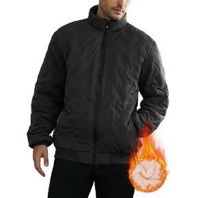 Men's Winter Jackets Fleece Jacket for Men Warm Zip up Jackets Men Lightweight Softshell Coats with Pockets