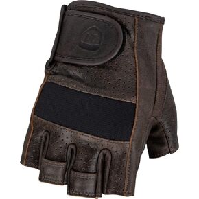 Highway 21 Half Jab Men's Street Motorcycle Gloves - Brown/Large