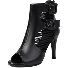 أحذية SWDZM النسائية للرقص في صالة الرقص بكعب عالٍ للكاحل اللاتينية السالسا الاحترافية للنساء in Kuwait