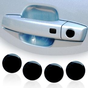 MiOYOOW 4PCS Car Door Screw Covers, Adhesive Car Keyhole Covers Anti Scratch Door Lock Decorations for Car SUV Truck