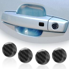MiOYOOW 4PCS Car Door Screw Covers, Adhesive Car Keyhole Covers Anti Scratch Door Lock Decorations for Car SUV Truck