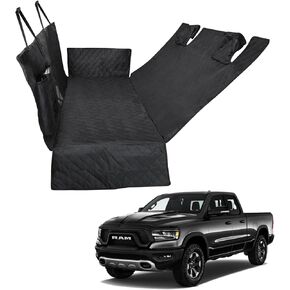 Proadsy Dog Car Seat Cover Custom Fit 2018-2024 Toyota Camry Back Seat Extender Waterproof Scratch Proof Durable Black Protector Pet Hammock