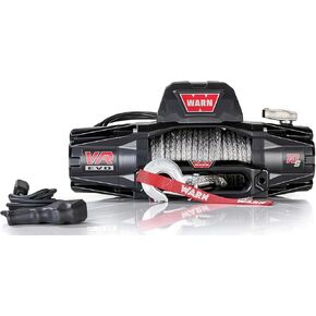 WARN 103253 VR EVO 10-S Electric 12V DC Winch with Synthetic Rope: 3/8" Diameter x 90' Length, 5 Ton (10,000 lb) Pulling Capacity