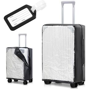 No Disassembly Required Luggage Cover Protector with Zip for 24" Suitcases Luggage Covers with Tags Luggage Sleeves