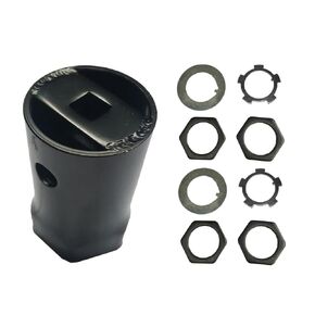 1/2" Drive 54mm Hex Locknut Socket for Toyota FJ LN RN Models, Wheel Bearing Locknut Socket for Landcruiser 40 50 60 70 80 100 105 Series for Hilux 4x4 4WD for Nissan Patrol 6-Point Hub Hex Socket Kit