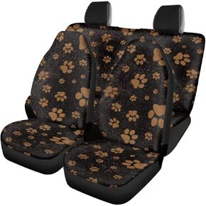 Aztec Horse Printed Car Seat Cover Full Set, Universal Seat Cover for Cars Truck Van SUV Sedan, Soft Breathable Front and Rear Bench Split Seat Cover, All Weather Protector, Car Interior Accessories