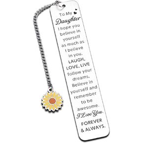 Christmas Stocking Stuffers Daughter Bookmarks Daughter Gifts from Mom Daughter Birthday Gifts Sweet 16 18 Gifts 21st Birthday Gifts for Her Mother Daughter Gifts Book Marks for Reading Women