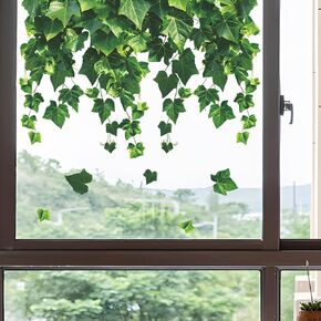 Hanging Vine Window Clings Botanical Window Decals Anti-Collision Window Clings Green Plant Window Stickers for Home Glass Window