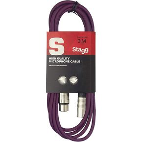 كابل ميكروفون Stagg SMC3 S-Series ذكر XLR إلى أنثى XLR - 10 قدم