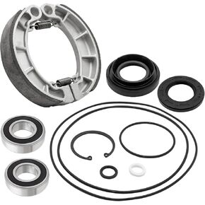 Rear Brake Drum Bearing Seals Shoes Kit for Honda Rancher 350 400 Foreman 400 450 OEM# 91057-HA0-681 91252-HM7-003 06430HN0A20