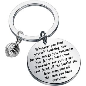 Lywjyb Birdgot Volleyball Keychain Perfect Volleyball Gifts for Volleyball Players Encouragement Gift