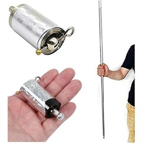 Appearing Metal Silver Magic Tricks Magic Wand Stretchable Extendable Trick Prop Metal High Elasticity Steel Silver Appearing Magic Accessories