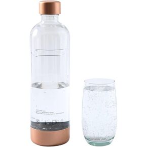 GreatWhip Sparkling Water Maker Soda Maker Machine for Home with 1L BPA Carbonating Bottle Compatible with Any Screw-in 60L CO2 Exchange Carbonator (NOT Included) Black
