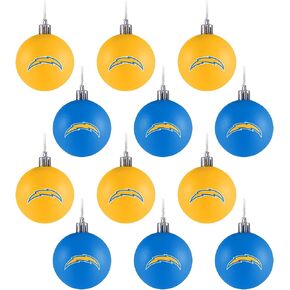 foco NFL Team Logo 12-Pack Ball Hanging Tree Holiday Ornament Set