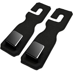 2PCS Car Seat Hooks for Headrest,Headrest Purse Hooks for Car,Leather Universal Car Organizer for Bags Handbag Purse Coats Umbrellas Grocery