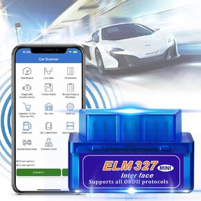 OBD2 Scanner Wireless OBD Car Code Reader for All Cars Bluetooth OBDII Reader Car Diagnostic Tool, OBDII Compatible - Car Scanner Compatible with iOS and Android,Check Engine Code Reader