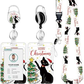 Easter Rabbit Lanyards for Id Badges, Cute Badge Holder with Retractable Reel Clip, Easter Bunny Tulip Work Name Tag Breakaway Lanyard Vertical ID Card Protector Case for Nurse Doctor Teacher Student