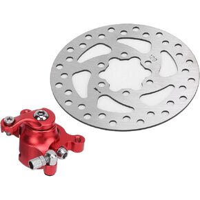KIMISS Disc Brake Caliper, 4.7in Brake Disc Red Caliper Replacement for MBX10 MBX11 Moto Rear Mini Bike 47cc 49cc Pocket Bike