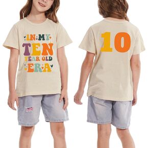 Little Girl Five Six Seven Eight Nine Ten Birthday Shirt in My Five-Ten Years Old Era T-Shirts