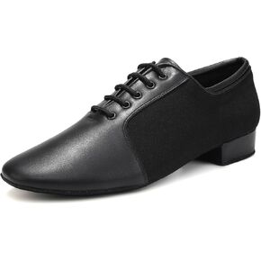 Men's Ballroom Dance Shoes Latin Lace-up Salsa Performance Waltz Modern Dancing Practice Shoe Character Shoes Low Heel