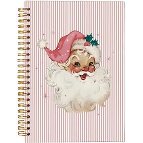 Christmas Notebook, Pink Bow Deer Coquette Christmas Journal, Deer Gifts for Women, Christmas Office Gifts, Christmas Composition Notebook, Christmas Spiral Notebook 5.5x8.3 Inch