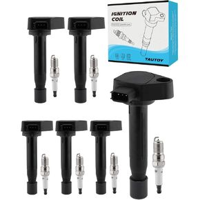 UF242 Ignition Coil with Spark Plug For Honda Odyssey 3.5L 1999-2010, Accord 3.0L 2000-2003, For Acura TL 3.2L 1999-2008, TL 3.5L 2007-2008, CL 3.2L 2001-2003, RL 3.5L 2005-2008