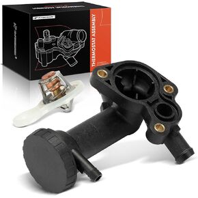 A-Premium Engine Coolant Thermostat Housing Assembly Compatible with Mini Cooper 2002-2008 1.6L, SOHC, Replaces # 11537829960