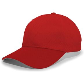 Pacific Headwear Standard Coolport Mesh Hook-and-Loop Adjustable Cap, Red