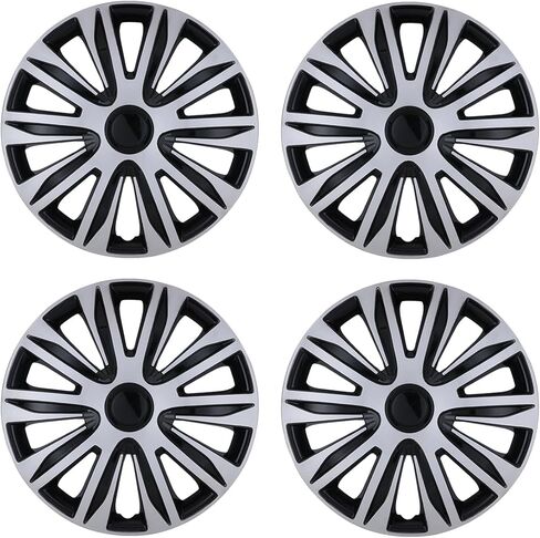 15'' Hubcaps Set of 4 Wheel Rim Cover Universal R15 Hub Caps Replacement ABS Material Exterior Accessories for Car Pickup Truck SUV (15-Inch, Lacquer) in Saudi Arabia