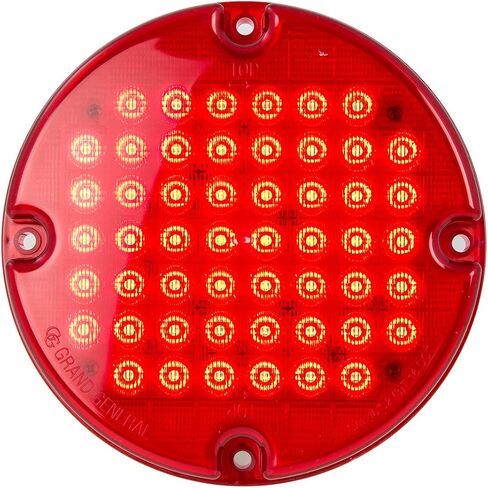 Grand General 82353 Red/Clear Sealed Light (7" Smart Dynamic 52 LED Bus) in Kuwait