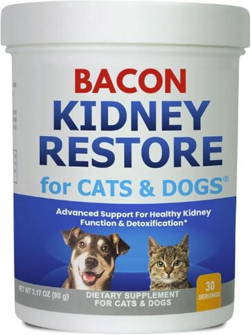 Kidney Restore for Cats & Dogs Unflavored - Natural Cat & Dog Kidney Supplement, Kidney Cleanse & Repair Renal Support Canine and Feline Pet Kidney Supplement, Add to Cat & Dog Food 90 Gr. in Kuwait