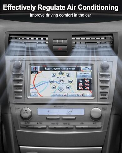 فتحة تكييف هواء مركزية مناسبة لسيارة Toyota Camry Dash 2007-2013 استبدل 55660-06100، وحدة التحكم المركزية لوحة لوحة منفذ لوحة مصبغة مع زر ساعة تبديل الطوارئ in Saudi Arabia