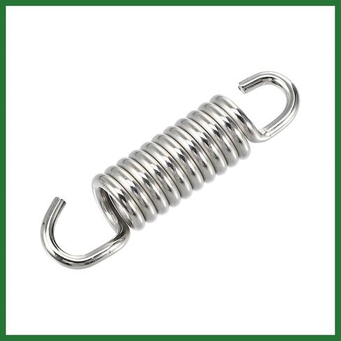 Motoforti 4 Pcs 43mm 1.69" Motorcycle Muffler Exhaust Pipe Spring Universal Stainless Steel Silver Tone Long-lasting in Saudi Arabia