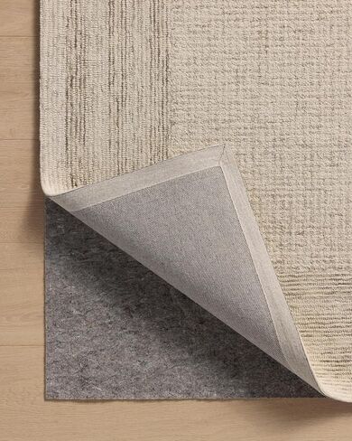 مجموعة Loloi Amber Lewis Windsor Collection WIN-01 عاجي/حجري 7'-9" x 9'-9"، .50 بوصة ارتفاع الوبر، سجادة المنطقة in Kuwait