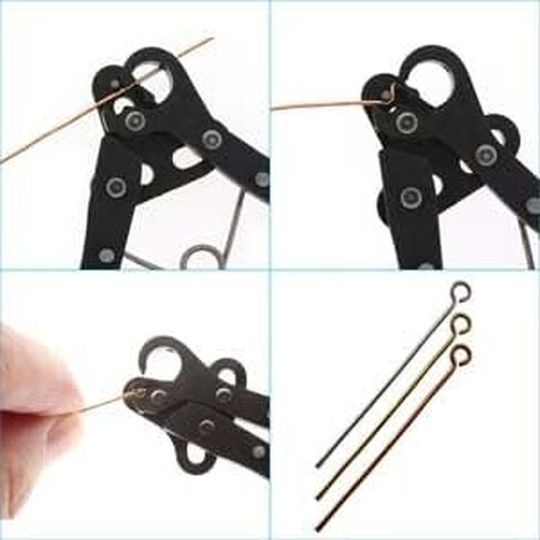 Earring Making Supplies, Ear Wires, Head Pins, One Step Looper, DIY Earring Kit (Looper Tool, Headpins 144, Earring Wires 144) in Saudi Arabia