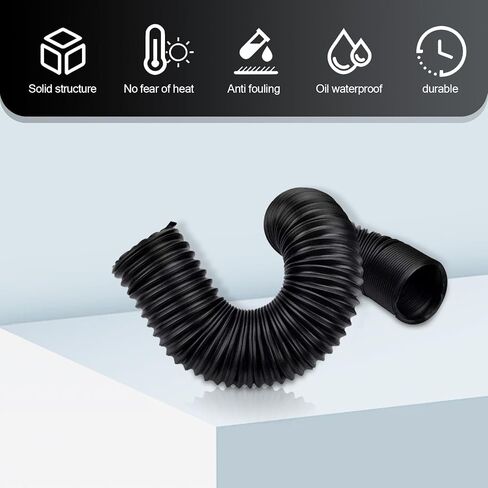 1 PC Car Inlet Cold Air Intake Hose, Flexible Vehicle Feed Pipe Replacement, Universal Stretchable Waterproof Durable Automotive Tube Accessories for Truck SUV Car (Black #76MM) in Saudi Arabia