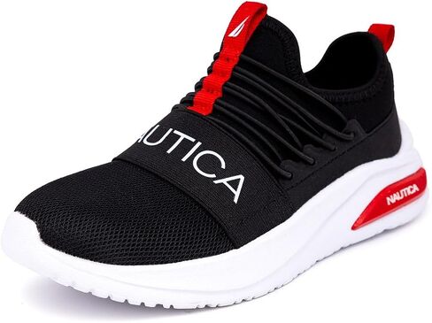 Nautica Kids Athletic Slip-On Sneakers - Comfortable Bungee Running Shoes for Boys and Girls - Stylish and Supportive Footwear for Active Kids (Big Kid/Little Kid/Toddler) in Kuwait