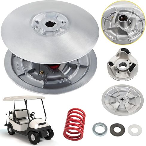 Bestauto Golf Cart Secondary Driven Power Clutch Kit Metal Surface Drive Clutch 1985-2007 Driven Clutch Kit Compatible with Yamaha Low End G2-G28 Golf Cart (with Spring) in Kuwait