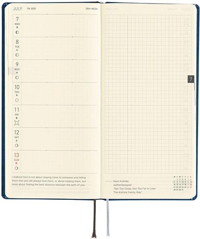 Hobonichi Techo 2025 Weeks MEGA [English/Tall and Slim Size/January Start/Planner] Colors: Smoke Gray in Saudi Arabia