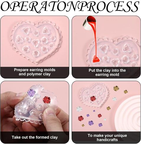 Nail Art Silicone Mold, 3D Silicone Nail Flower Molds Rose Camellia Nail Molds Flower Nail Set Carving Mold for Nail Art Earrings Jewelry Making Cupcake Handmade DIY Craft Decoration Supplies in Saudi Arabia