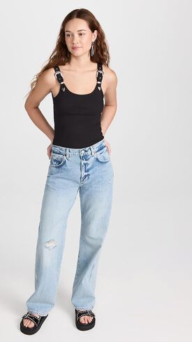 قميص بدون أكمام للسيدات من Pixie Market بحزام Owen Western Belt in Saudi Arabia