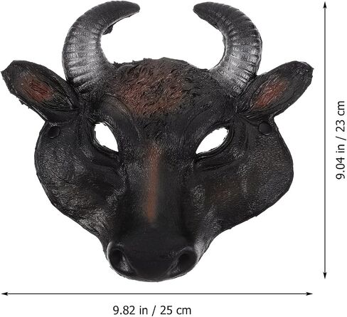LUOZZY Halloween Bull Mask Prom Animal Mask Halloween Cosplay Costume Prop Fake Bull Mask Halloween Mask Supply in Saudi Arabia