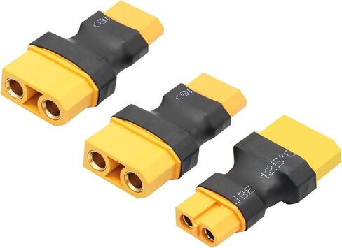 XT60 Female & XT90 Female Connector Converter, XT60 Female to XT90 Female Connector no Wire Adapter, for RC Lithium Battery Charger Charging or XT60 & XT90 Converter Plug(2Pcs) in Kuwait
