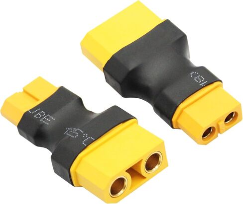 XT60 Female & XT90 Female Connector Converter, XT60 Female to XT90 Female Connector no Wire Adapter, for RC Lithium Battery Charger Charging or XT60 & XT90 Converter Plug(2Pcs) in Kuwait