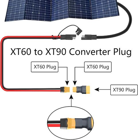 XT60 Female & XT90 Female Connector Converter, XT60 Female to XT90 Female Connector no Wire Adapter, for RC Lithium Battery Charger Charging or XT60 & XT90 Converter Plug(2Pcs) in Kuwait