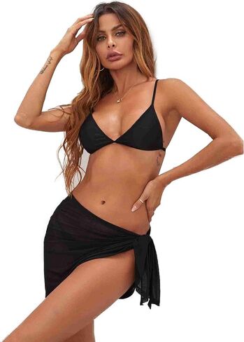 Women Beach Sarongs Pareo Sheer Cover Ups - Chiffon Cover Ups for Swimwear - Swimsuit Skirt Beach Cover Up Swimwear in Saudi Arabia