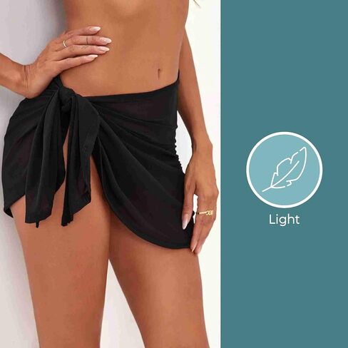 Women Beach Sarongs Pareo Sheer Cover Ups - Chiffon Cover Ups for Swimwear - Swimsuit Skirt Beach Cover Up Swimwear in Saudi Arabia